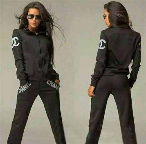 chanel tracksuit uk|Chanel tracksuit for ladies.